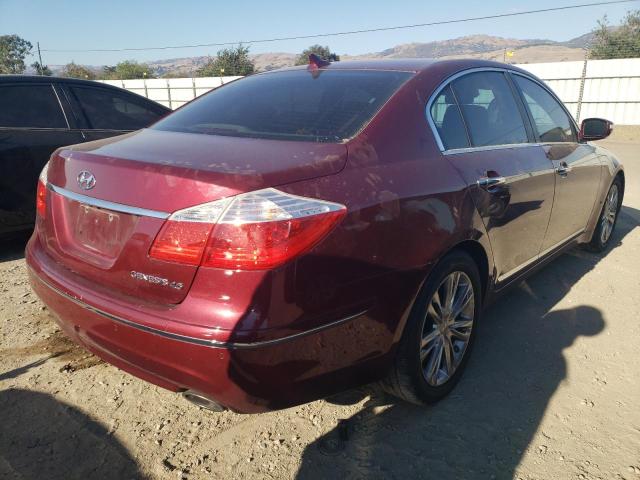 KMHGC4DF5BU122095 - 2011 HYUNDAI GENESIS 4. BURGUNDY photo 4