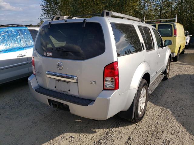 5N1AR18W05C789311 - 2005 NISSAN PATHFINDER SILVER photo 4