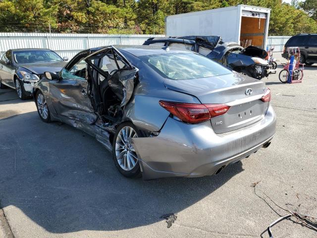 JN1EV7ARXLM252612 - 2020 INFINITI Q50 PURE GRAY photo 3