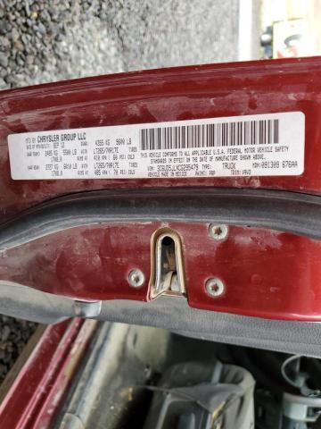 3C6UD5JLXCG295479 - 2012 DODGE RAM 2500 S Tünd qırmızı foto 10