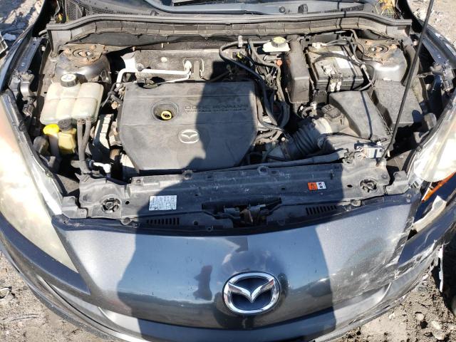 JM1BL1SG6A1284732 - 2010 MAZDA 3 I GRAY photo 7