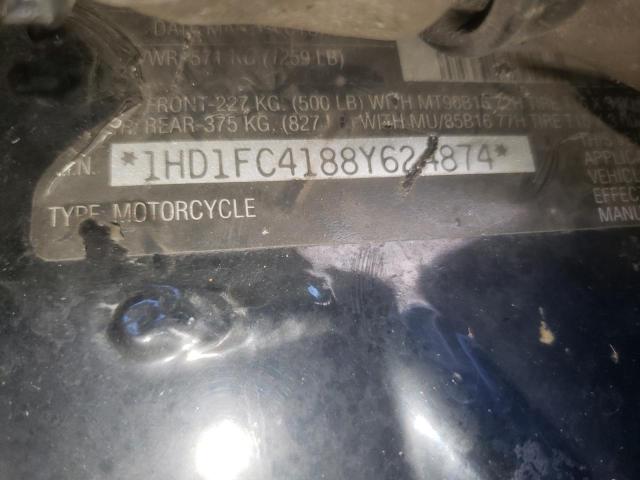 1HD1FC4188Y624874 - 2008 HARLEY-DAVIDSON FLHTCUI 蓝色 照片 10