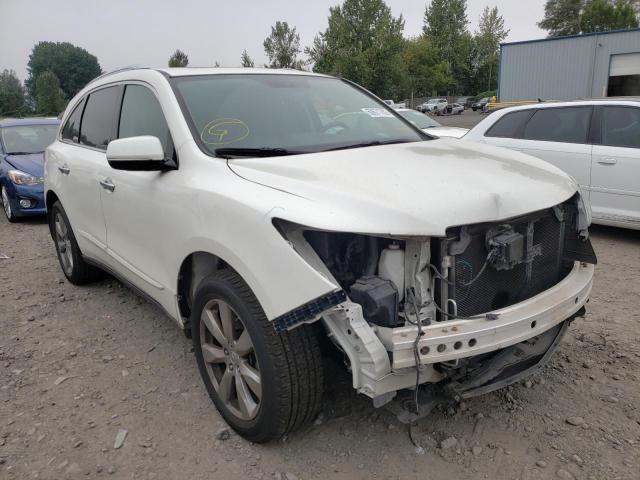 5FRYD4H8XEB019476 - 2014 ACURA MDX ADVANC WHITE photo 1