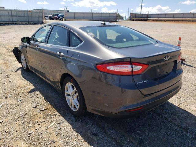 3FA6P0H78GR296084 - 2016 FORD FUSION SE GRAY photo 3