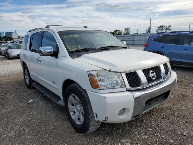 5N1AA08A85N732431 - 2005 NISSAN ARMADA SE WHITE photo 1