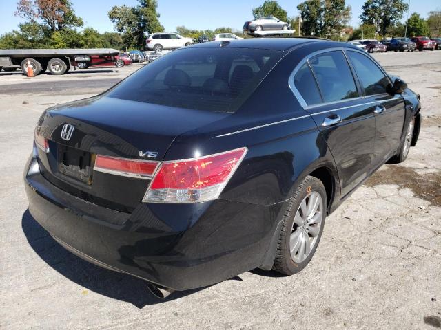 1HGCP3F84CA020503 - 2012 HONDA ACCORD EXL BLACK photo 4