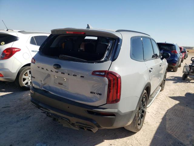 5XYP3DHC6MG158497 - 2021 KIA TELLURIDE GRAY photo 4