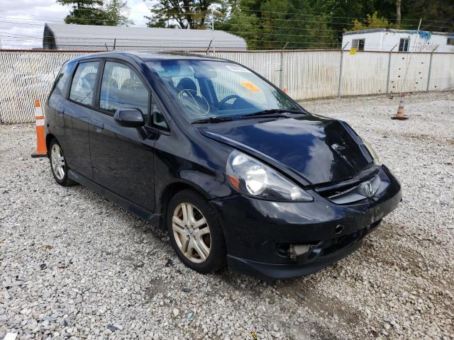 JHMGD38627S024472 - 2007 HONDA FIT S შავი ფოტო 1