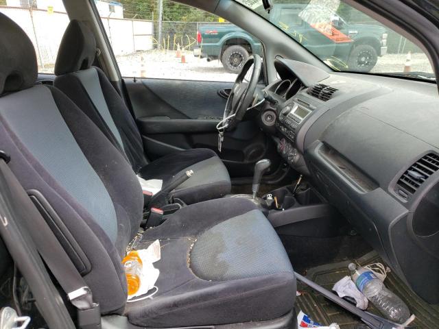 JHMGD38627S024472 - 2007 HONDA FIT S შავი ფოტო 5