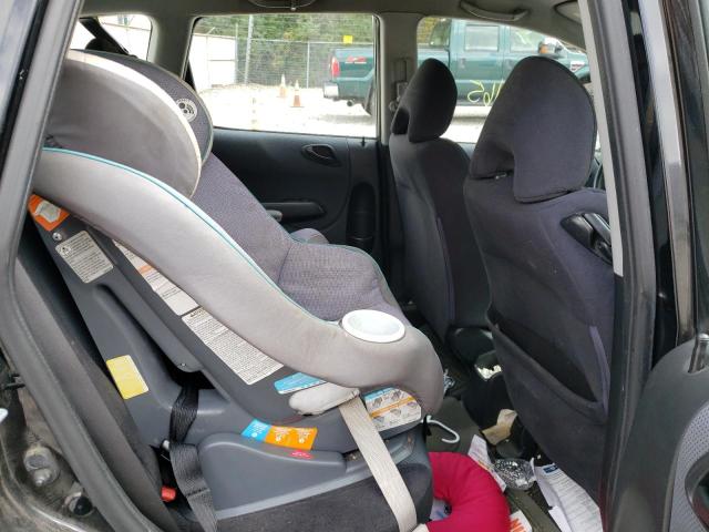 JHMGD38627S024472 - 2007 HONDA FIT S შავი ფოტო 6