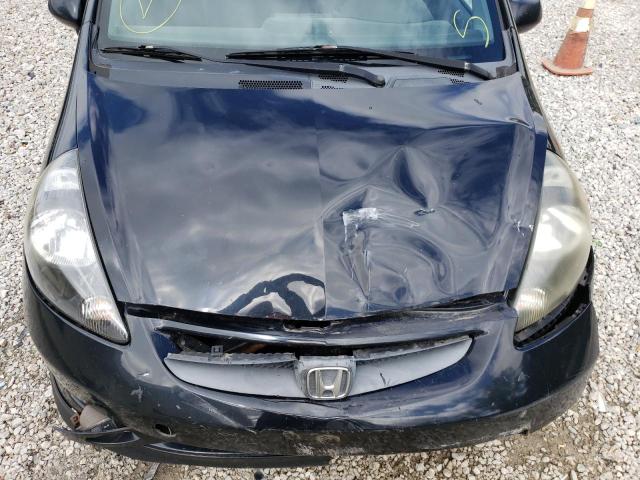 JHMGD38627S024472 - 2007 HONDA FIT S შავი ფოტო 7