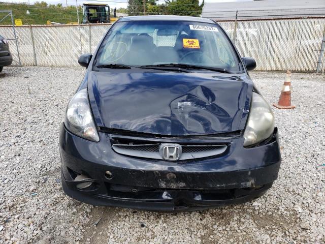 JHMGD38627S024472 - 2007 HONDA FIT S შავი ფოტო 9