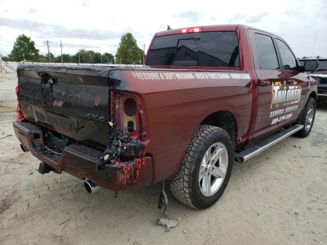 1C6RR7MT0JS345679 - 2018 RAM 1500 SPORT MAROON photo 4