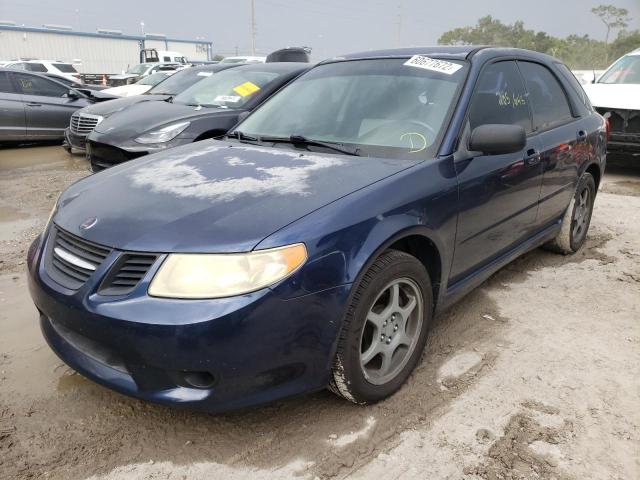 JF4GG61695G056137 - 2005 SAAB 9-2 LINEAR BLUE photo 2