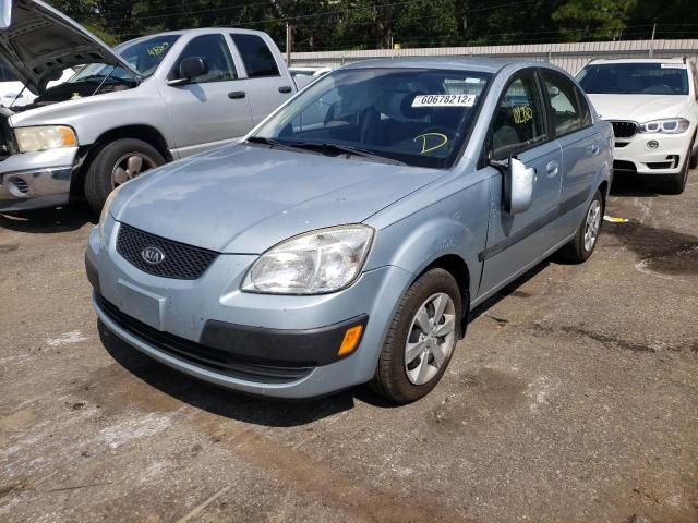 KNADE223096460398 - 2009 KIA RIO BASE BLUE photo 2