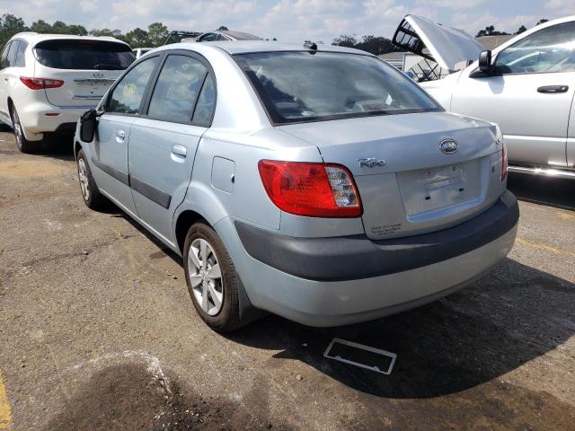 KNADE223096460398 - 2009 KIA RIO BASE BLUE photo 3