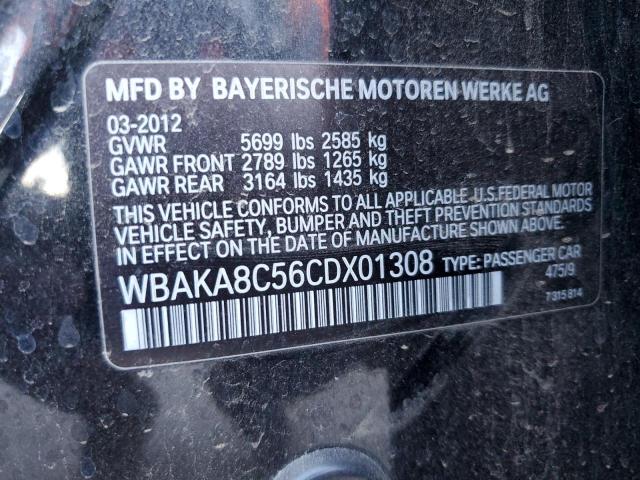 WBAKA8C56CDX01308 - 2012 BMW 750 I BLACK photo 10