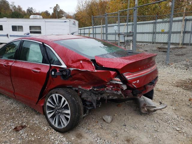 3LN6L5E9XLR616729 - 2020 LINCOLN MKZ RESERV MAROON photo 9