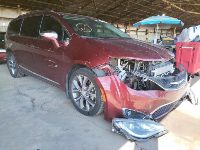 2C4RC1GG0KR673502 - 2019 CHRYSLER PACIFICA L RED photo 1