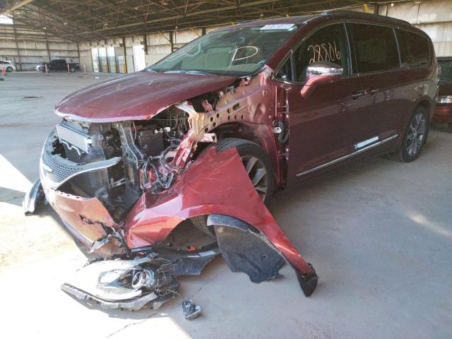 2C4RC1GG0KR673502 - 2019 CHRYSLER PACIFICA L RED photo 2