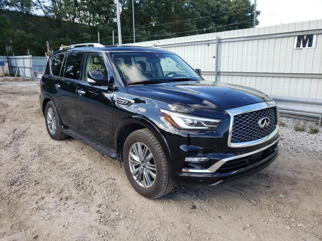 JN8AZ2AF0M9717495 - 2021 INFINITI QX80 LUXE BLACK photo 1