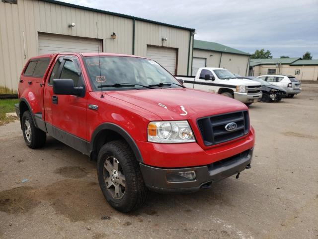 1FTRF04575KC35146 - 2005 FORD F150 RED photo 1