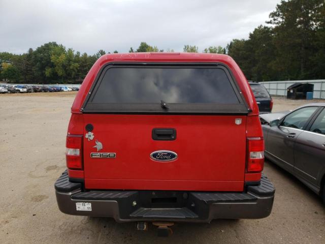 1FTRF04575KC35146 - 2005 FORD F150 RED photo 6