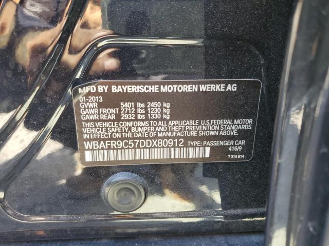 WBAFR9C57DDX80912 - 2013 BMW 550 I BLACK photo 10