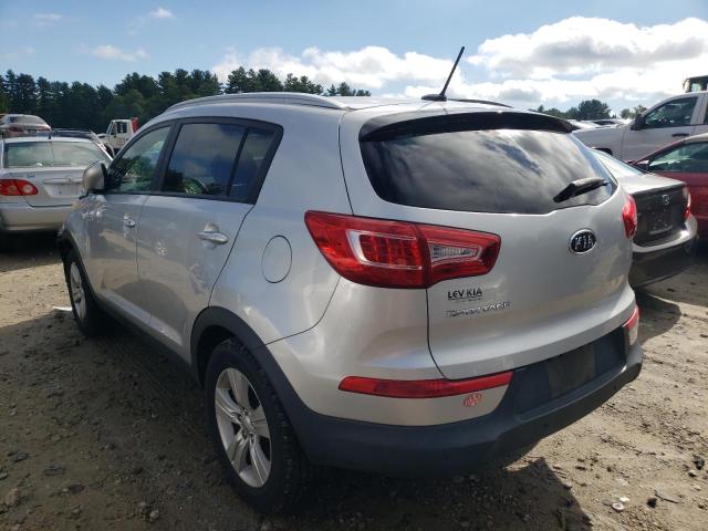 KNDPB3A23C7305188 - 2012 KIA SPORTAGE B GRAY photo 3