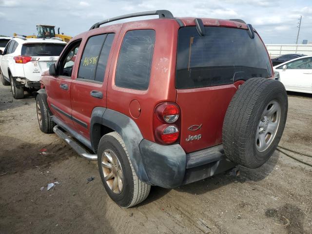 1J4GK48K26W183973 - 2006 JEEP LIBERTY SP RED photo 3