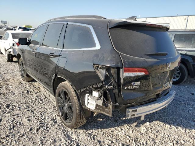 5FNYF5H28NB002270 - 2022 HONDA PILOT SE BLACK photo 3