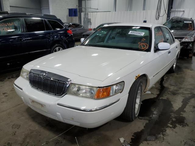 2MEFM75W7XX730003 - 1999 MERCURY GRAND MARQ WHITE photo 2