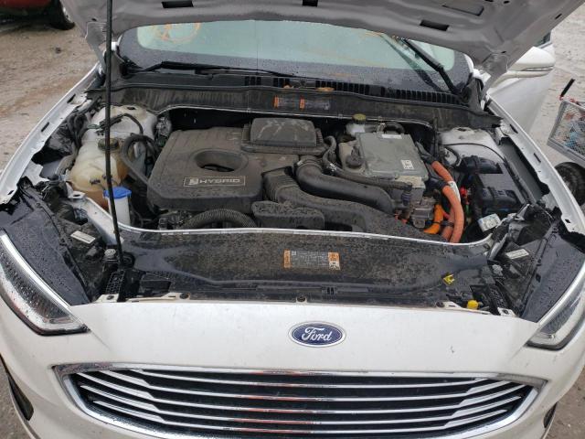 3FA6P0MU1KR235468 - 2019 FORD FUSION SEL WHITE photo 7