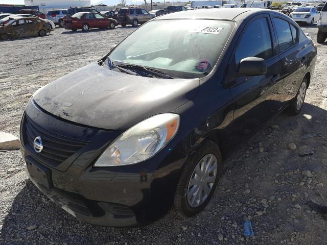 3N1CN7AP9DL875981 - 2013 NISSAN VERSA S BLACK photo 2