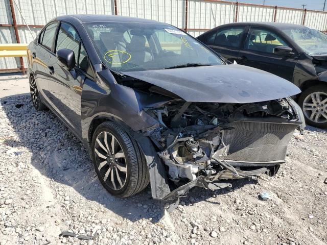 2HGFB2F93FH501220 - 2015 HONDA CIVIC EXL 灰色 照片 1