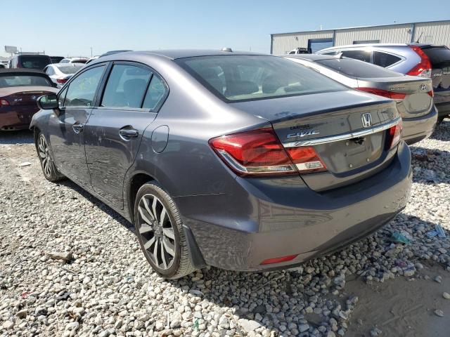 2HGFB2F93FH501220 - 2015 HONDA CIVIC EXL 灰色 照片 3