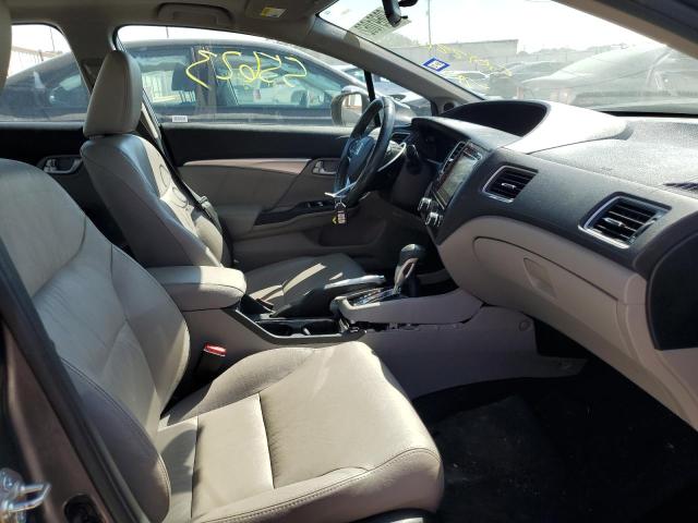 2HGFB2F93FH501220 - 2015 HONDA CIVIC EXL 灰色 照片 5