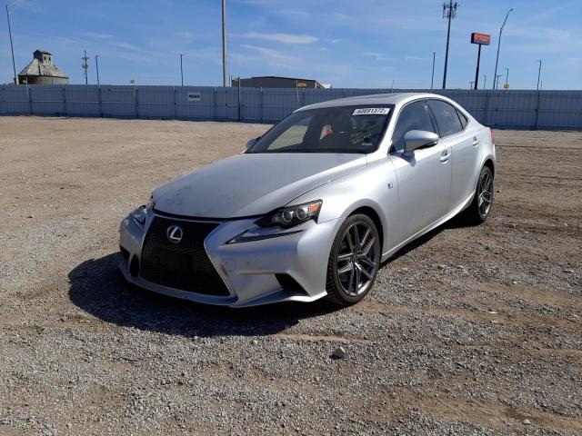 JTHCE1D23F5006451 - 2015 LEXUS IS 350 SILVER photo 2