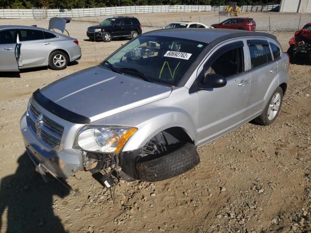 1B3CB3HA8BD106151 - 2011 DODGE CALIBER MA SILVER photo 2