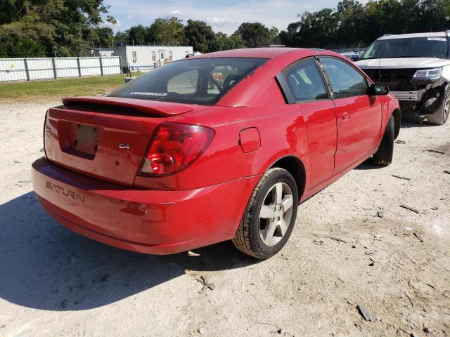 1G8AW15B47Z104350 - 2007 SATURN ION LEVEL RED photo 4