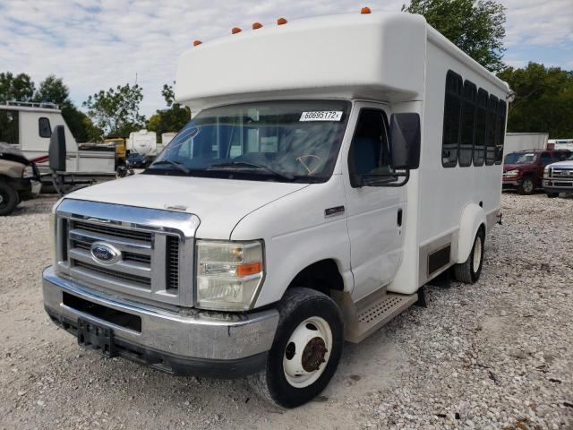 1FDEE3FSXADA62724 - 2010 FORD E350 SUPER WHITE photo 2