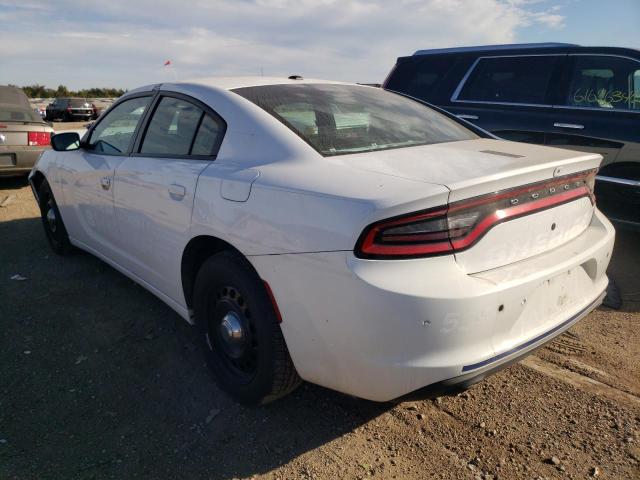 2C3CDXKTXJH144254 - 2018 DODGE CHARGER PO WHITE photo 3