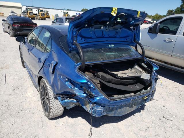 4T1K61AK8LU332774 - 2020 TOYOTA CAMRY XSE BLUE photo 3