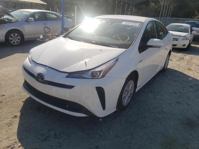 JTDKAMFU6N3159988 - 2022 TOYOTA PRIUS NIGH WHITE photo 2