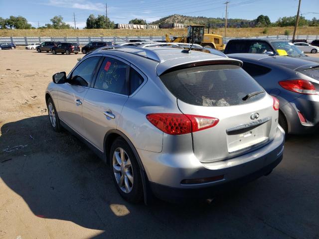 JNKAJ09F68M355069 - 2008 INFINITI EX35 BASE SILVER photo 3