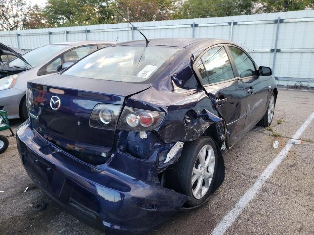 JM1BK32F781176345 - 2008 MAZDA 3 I BLUE photo 4