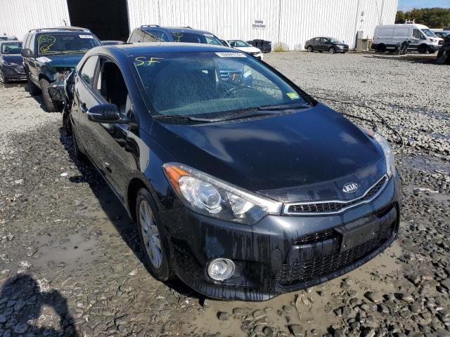 KNAFX6A85E5192844 - 2014 KIA FORTE EX BLACK photo 1