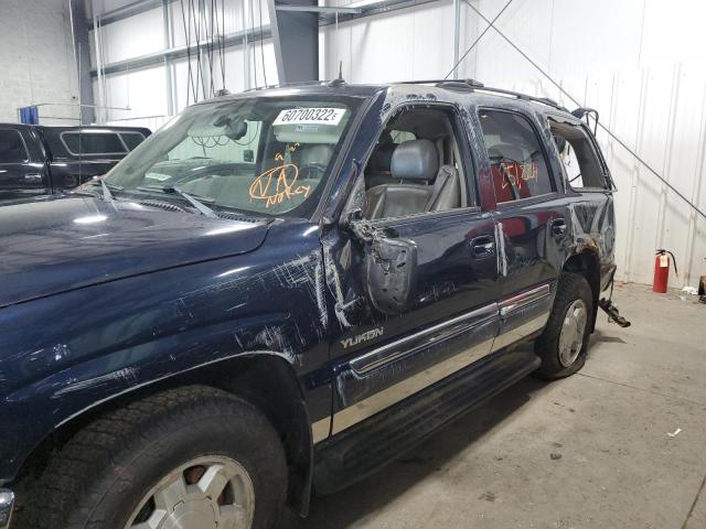 1GKEK13Z24J217411 - 2004 GMC YUKON BLUE photo 9