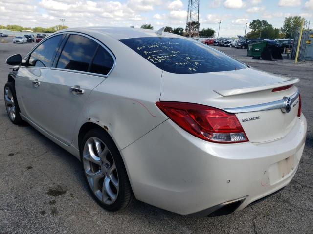 2G4GV5GV2D9248305 - 2013 BUICK REGAL WHITE photo 3