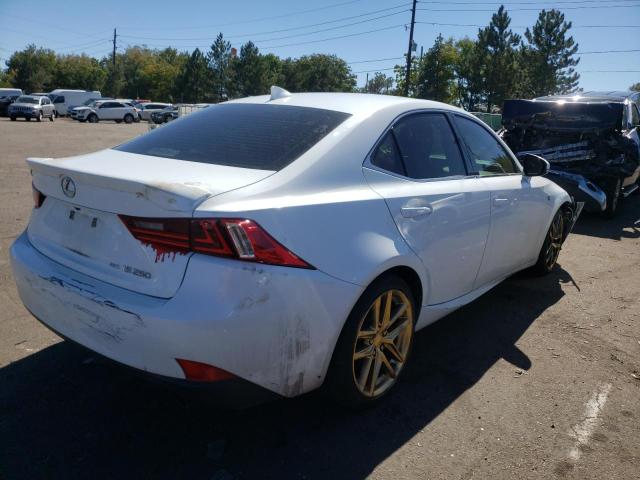 JTHCF1D27F5019927 - 2015 LEXUS IS 250 WHITE photo 4